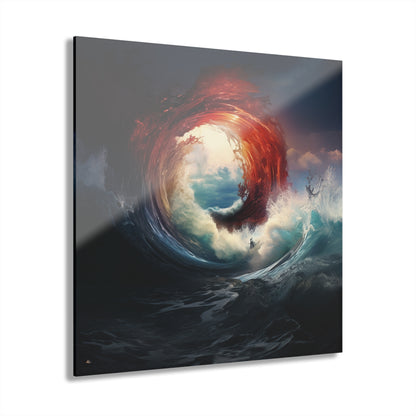 Sea Portal, Abstract Concept Style, Acrylic Wall Art