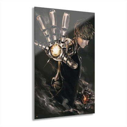 Genos Unleashed, One Punch Man, No Background, Fan Concept Style, Acrylic Wall Art