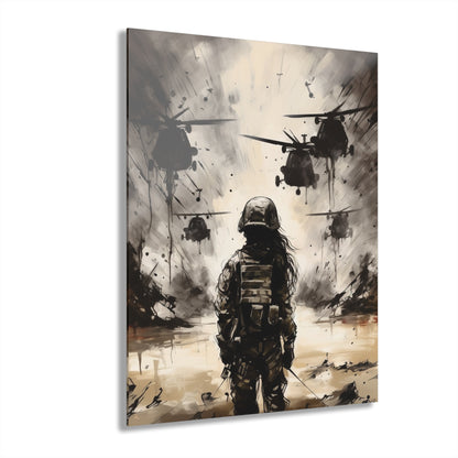 Battle Cry, Landscape, Concept Style, Acrylic Wall Art