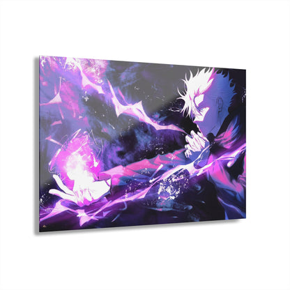 Hollow Purple, Satoru Gojo, Jujitsu Kaisen, Fan Concept Style, Acrylic Wall Art