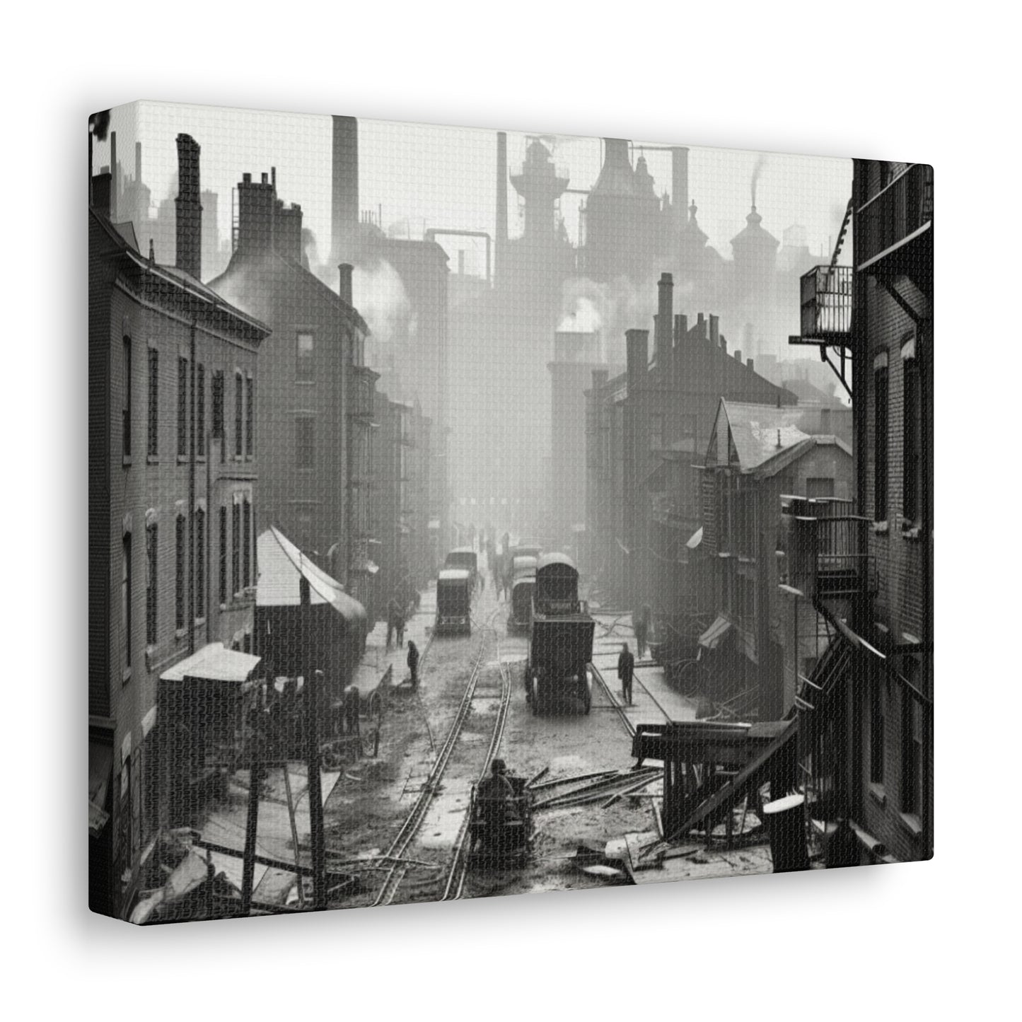 Industrial City Canvas Art