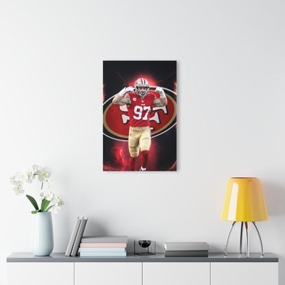 Nick Bosa, 49ers Fan Concept, Acrylic Wall Art