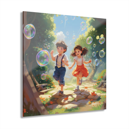 Bubble Adventure, Child's Room, Concept Acrylic Wall Art