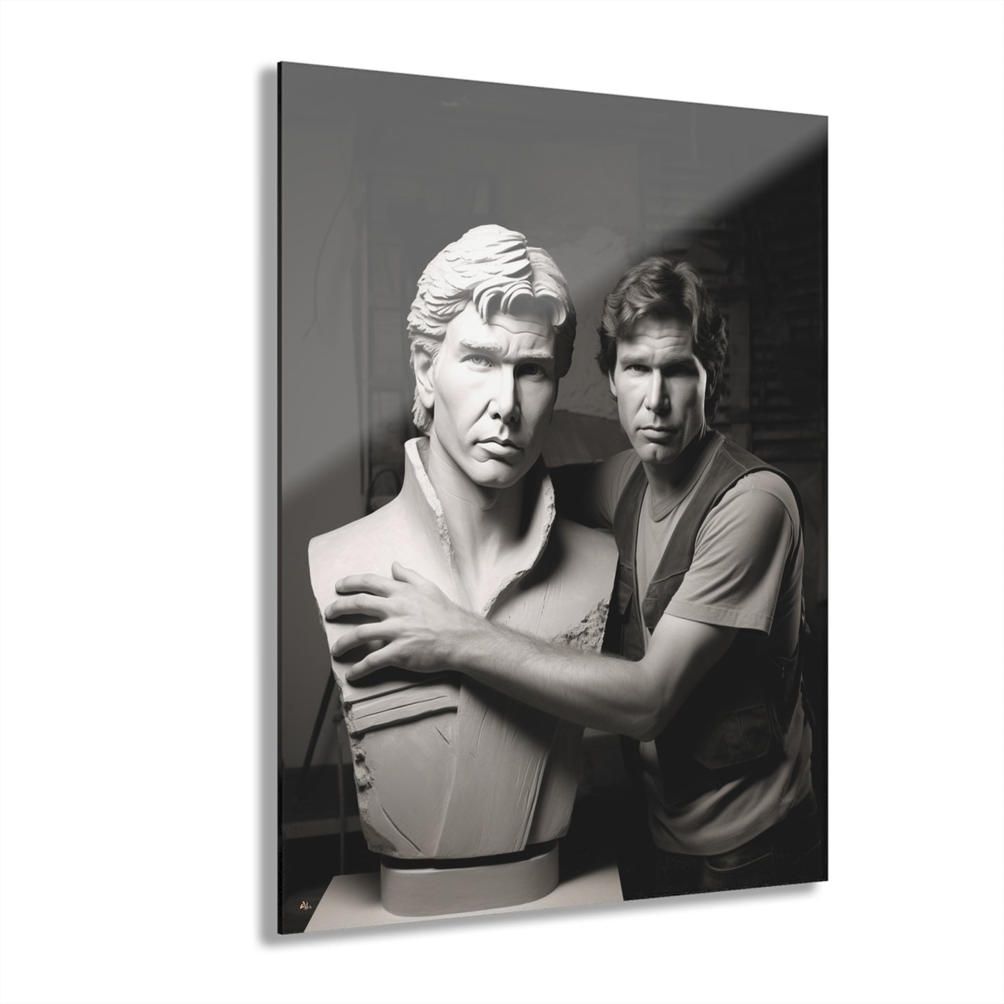 Solo Love, Funny, Pop Culture, Black and White Concept Style, Acrylic Wall Art