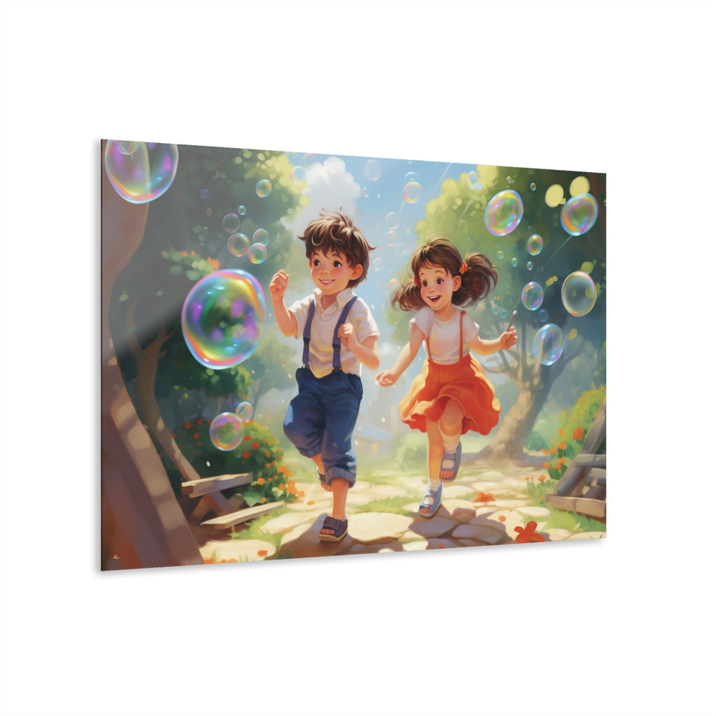 Bubble Adventure, Child's Room, Concept Acrylic Wall Art