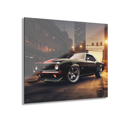 Street Racer, Landscape Concept Style, Acrylic Wall Art