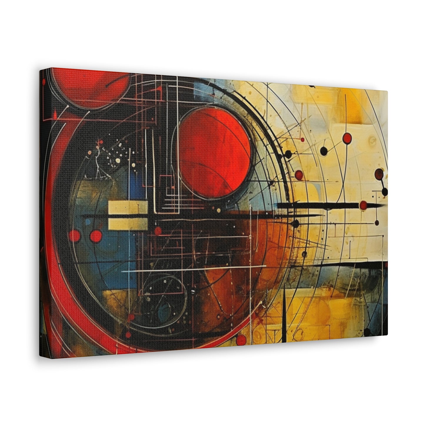 Red Compass Canvas Art