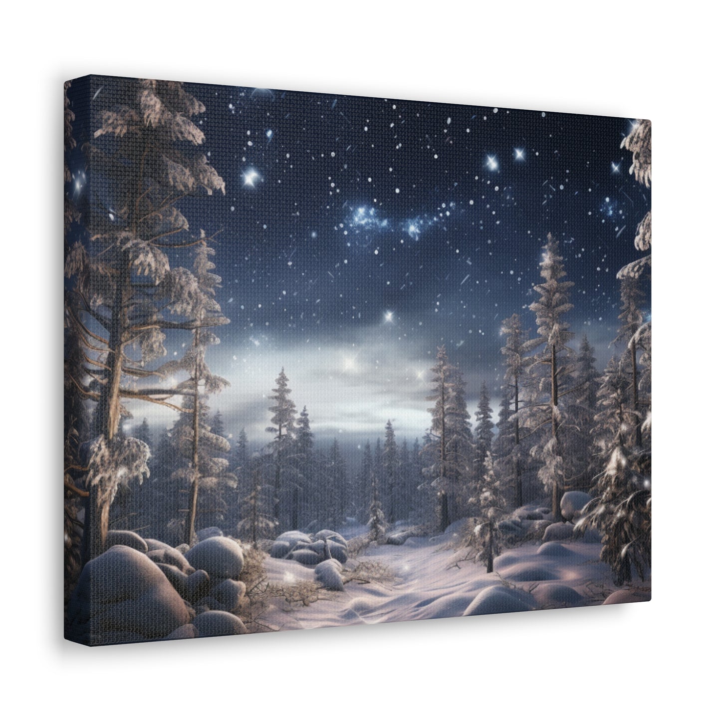 Celestial Snow Canvas Art