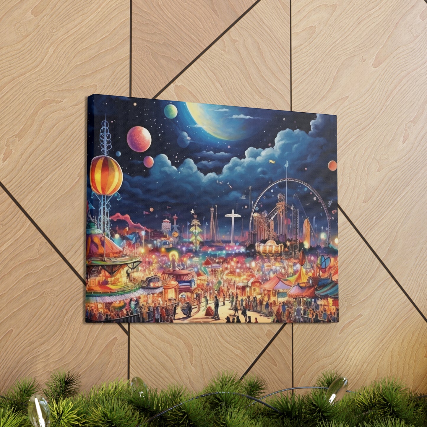 Space Carnival Canvas Art