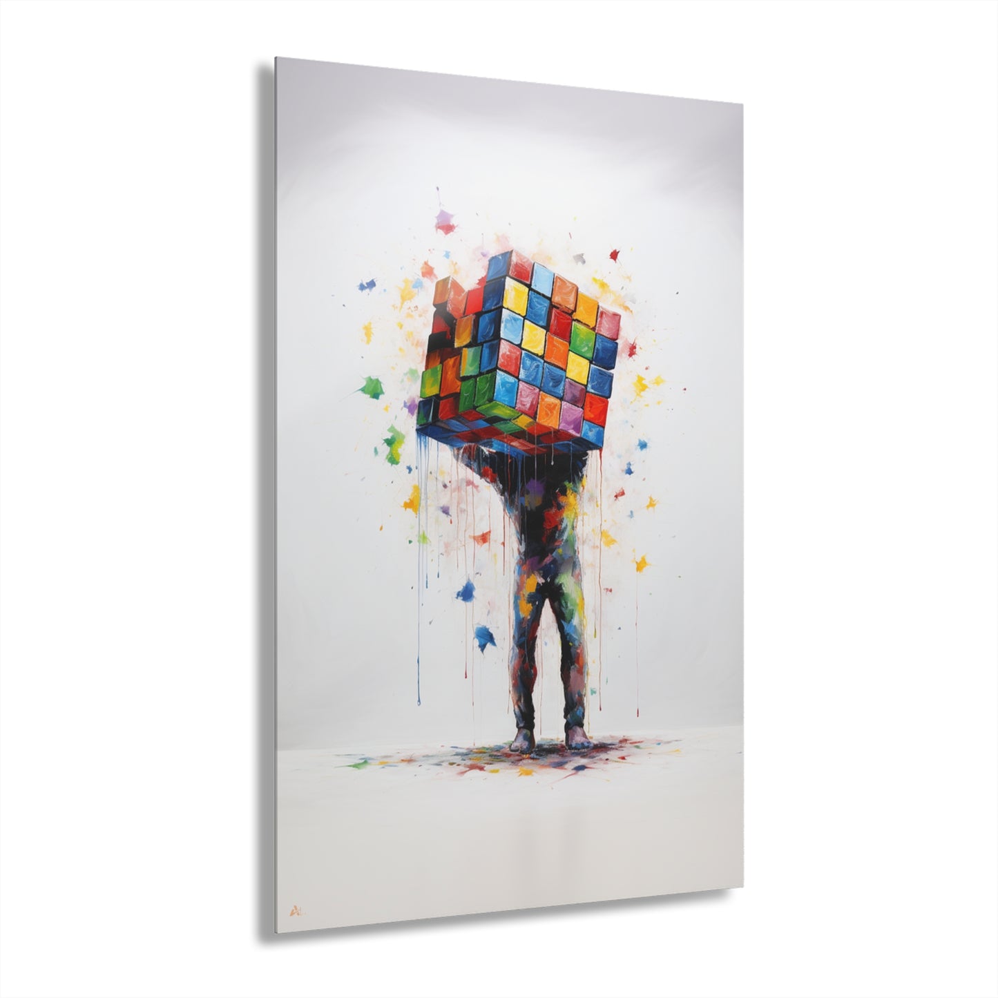 Cubed, No Background Concept Style, Acrylic Wall Art