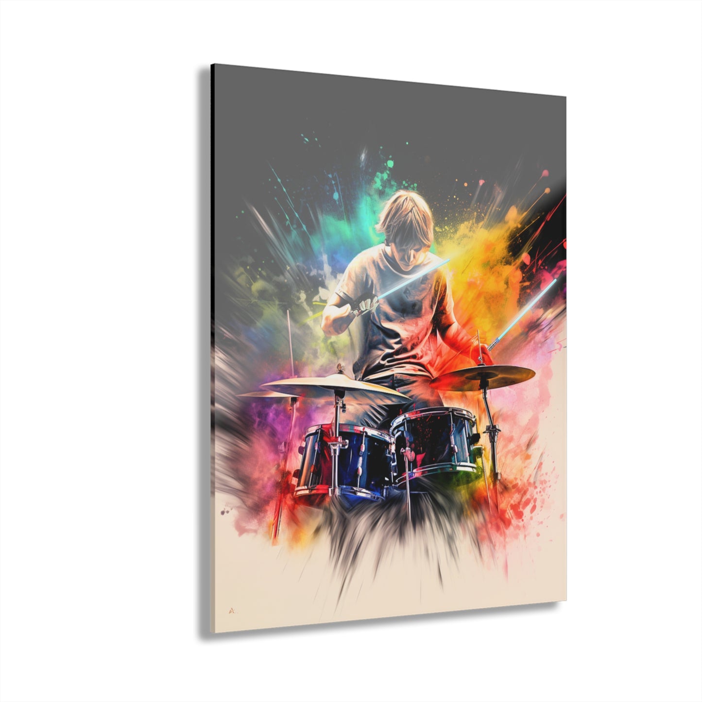 Luke SkyDrummer, Pop Culture, Concept Style Color splash, Acrylic Wall Art