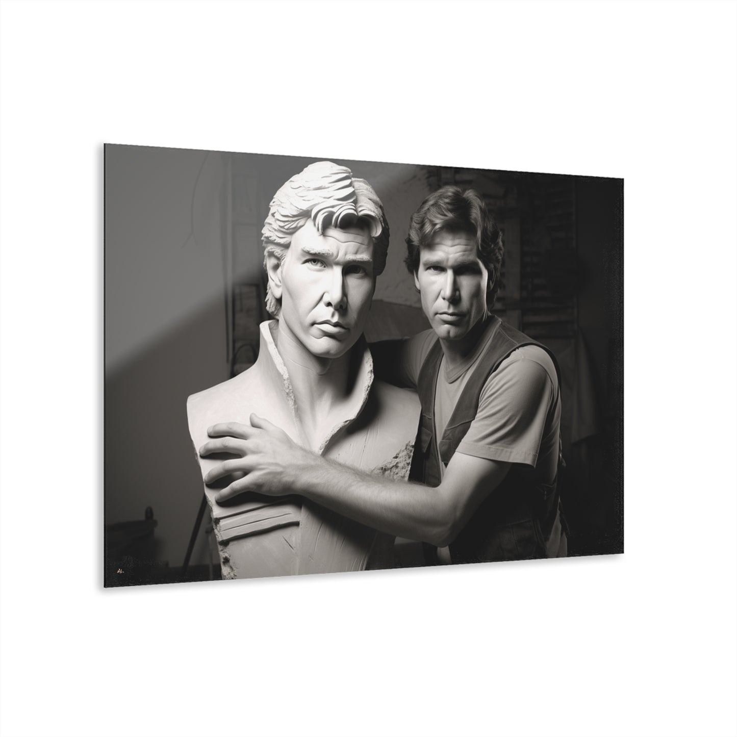 Solo Love, Funny, Pop Culture, Black and White Concept Style, Acrylic Wall Art