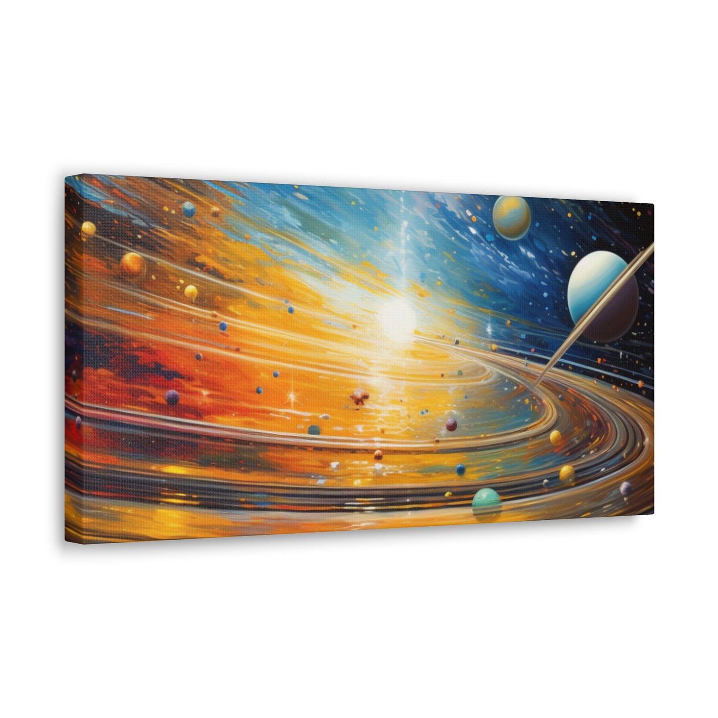 Arklo Art, Multiverse, galaxy, planets, sun, stars, Canvas Gallery Wraps