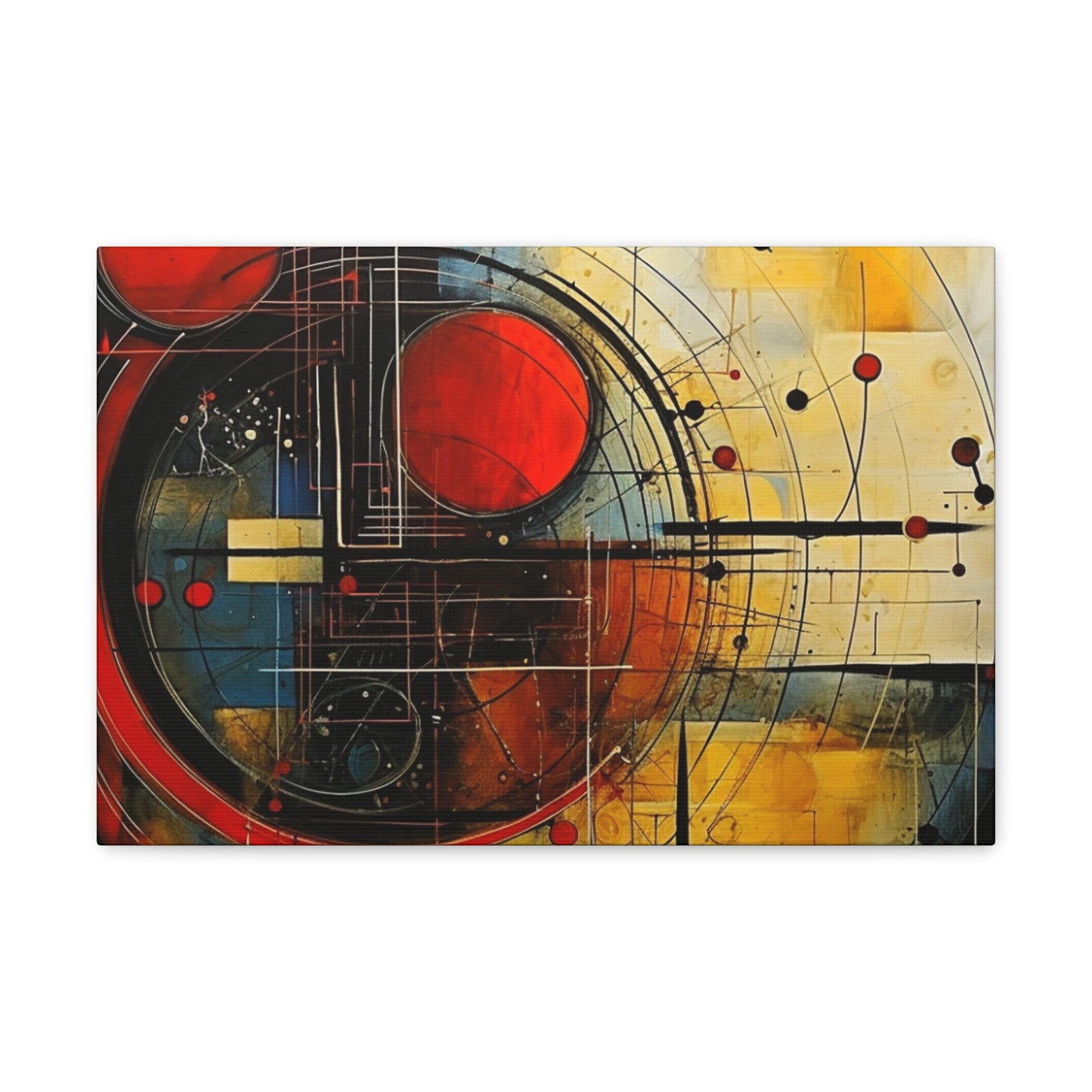 Red Compass Canvas Art