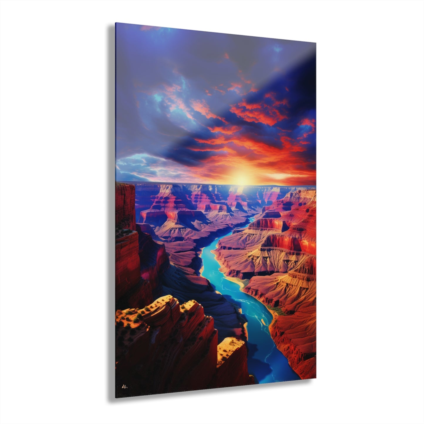 Grand Sunset, Landscape, Concept, Acrylic Wall Art