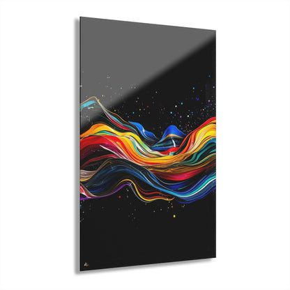 Wave Length, No Background Concept Style, Acrylic Wall Art