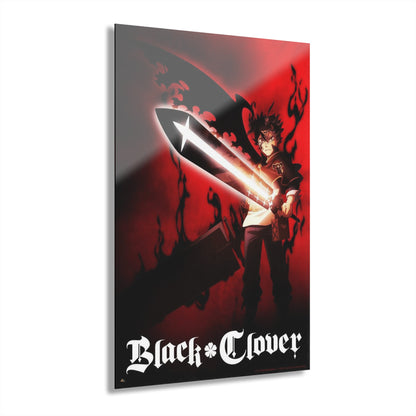 Asta, Anime, Black Clover Color Splash, Concept, Acrylic Wall Art