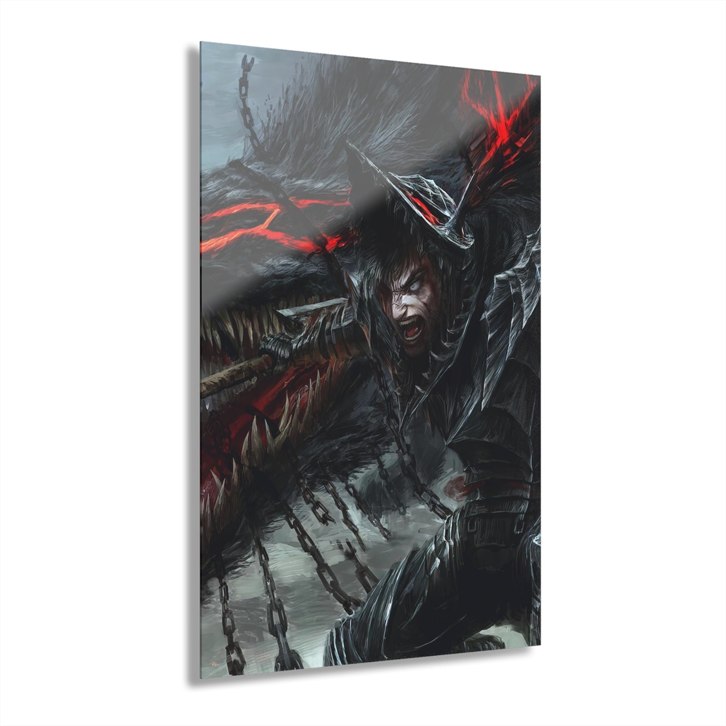 Berserk, Anime, Guts, Concept Style, Acrylic Wall Art