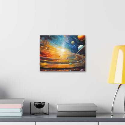 Arklo Art, Multiverse, galaxy, planets, sun, stars, Canvas Gallery Wraps