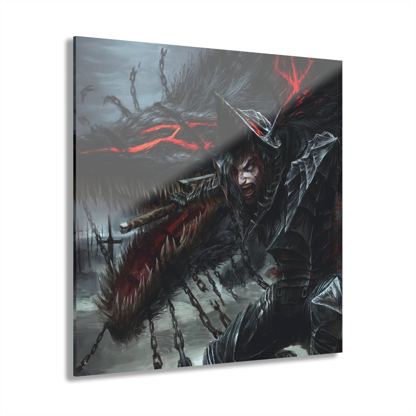 Berserk, Anime, Guts, Concept Style, Acrylic Wall Art