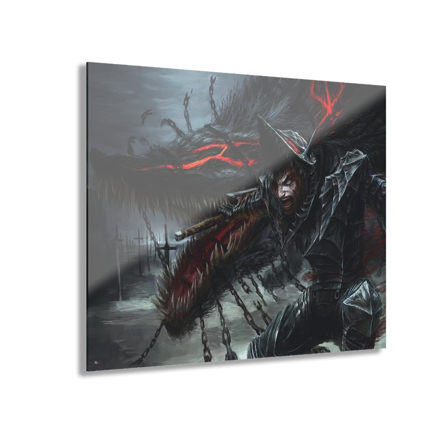 Berserk, Anime, Guts, Concept Style, Acrylic Wall Art