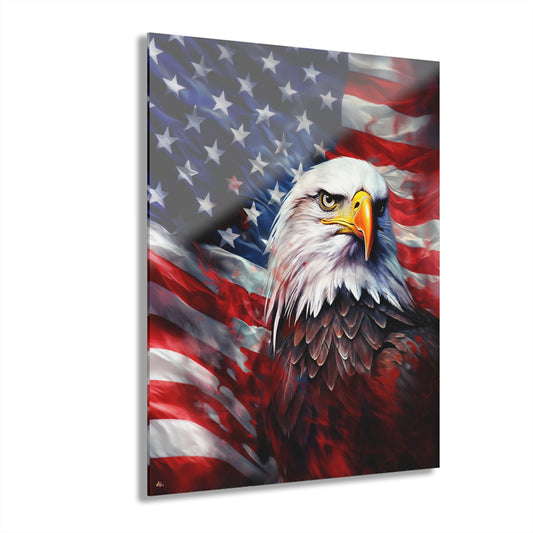 America, Eagle, Flag, Concept, Acrylic Wall Art