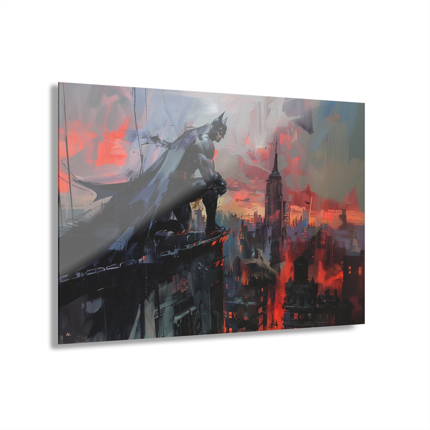 Abstract Knight, Fan Concept Style Batman, Acrylic Wall Art