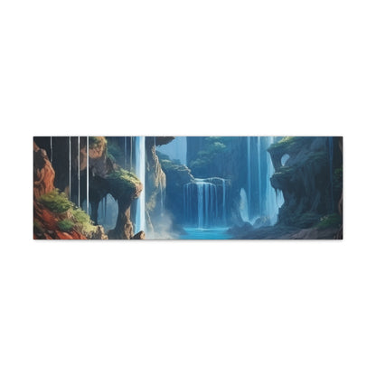 Waterfall Oasis Canvas Art