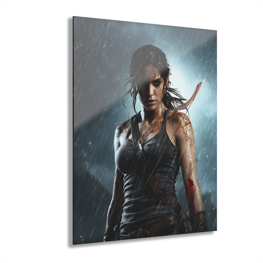 Lara, Tomb Raider, Video Game, Concept Style, Acrylic Wall Art