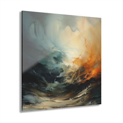 Fire Storm, Concept Style, Abstract, Acrylic Wall Art