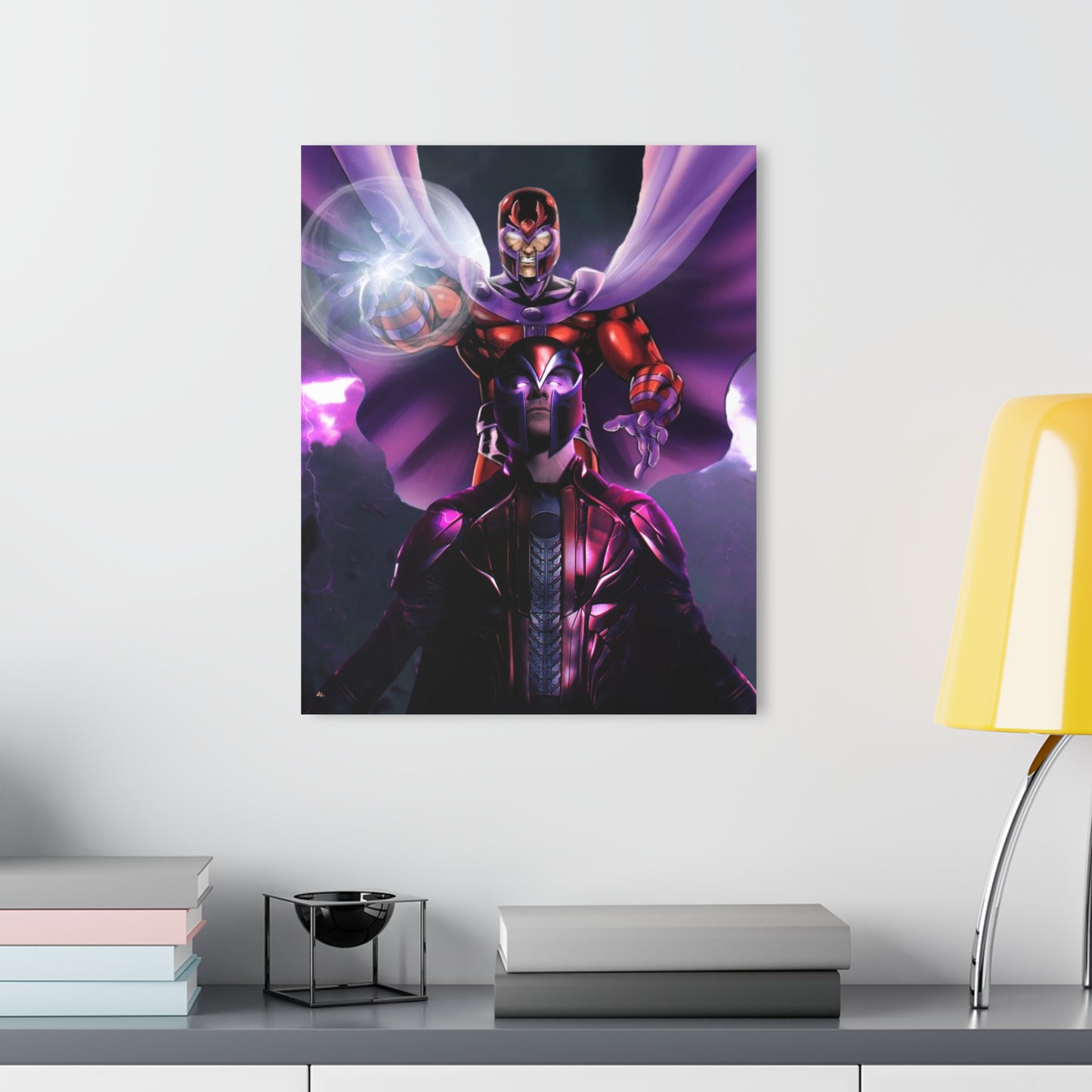 Magneto's Resonance, Michael Fassbender, Fan Concept Style, Acrylic Wall Art