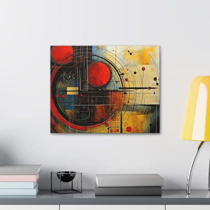 Red Compass Canvas Art