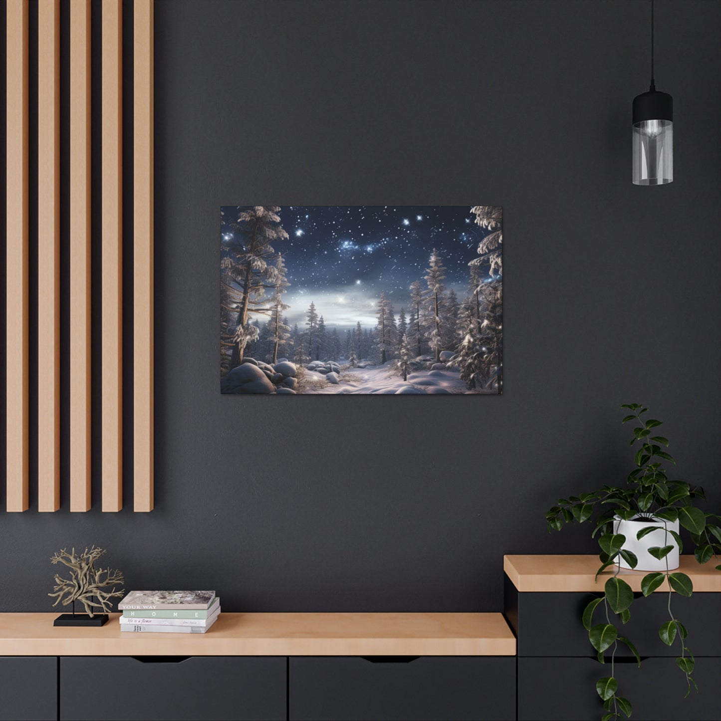 Celestial Snow Canvas Art