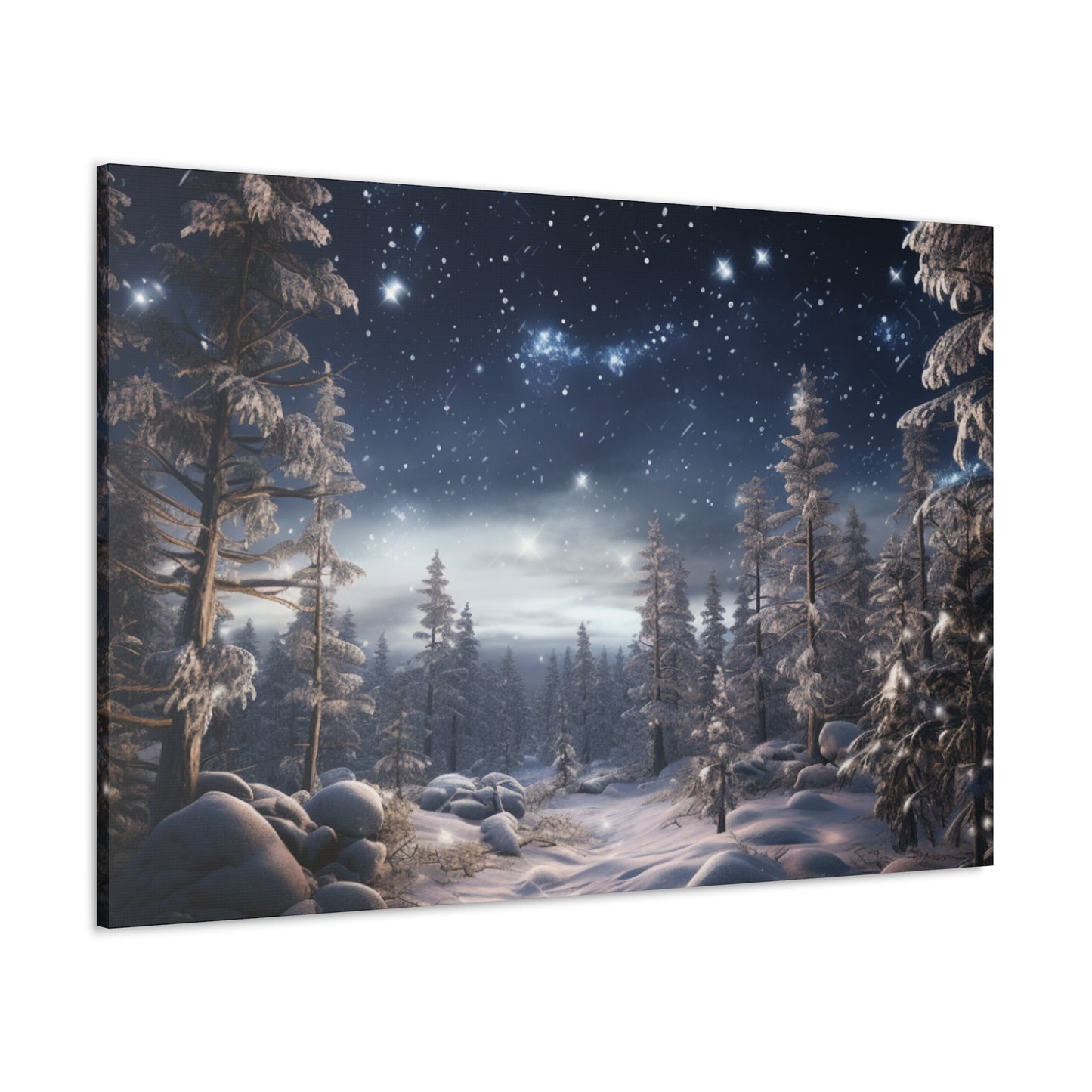 Celestial Snow Canvas Art