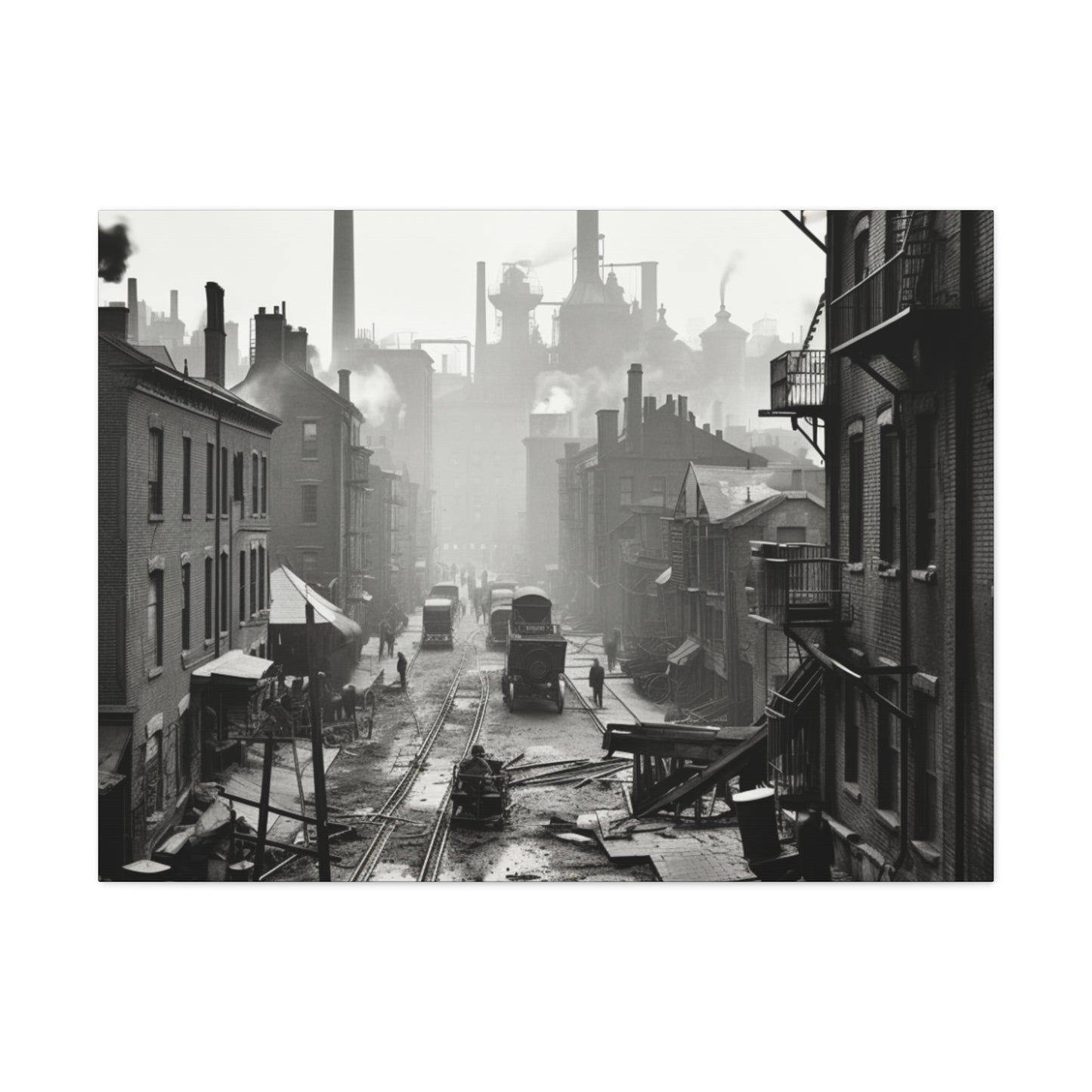 Industrial City Canvas Art