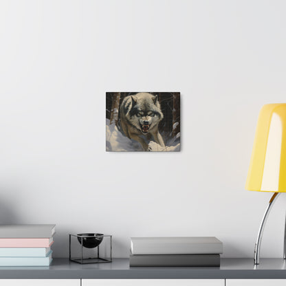 Feral Wolf Canvas Art