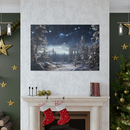 Celestial Snow Canvas Art