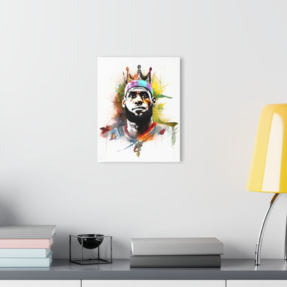 King James, Basketball Fan, Color splash, Acrylic Wall Art