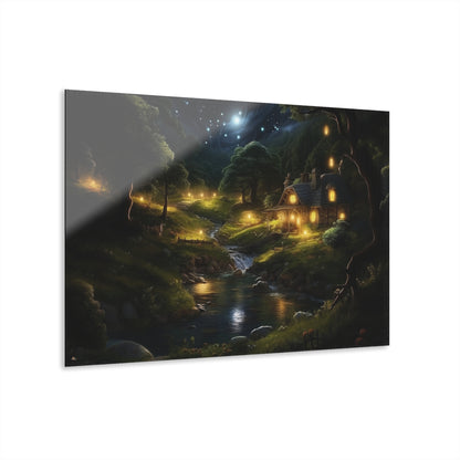 Evening Whispers, Landscape, Concept Style, Acrylic Wall Art