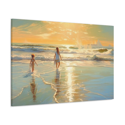 Sunset Walk Canvas Art