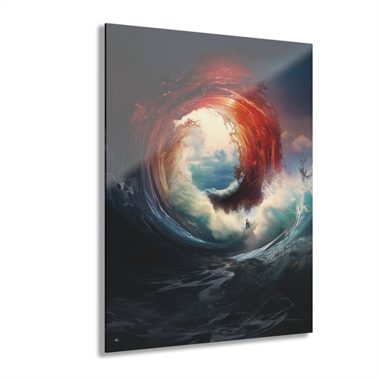 Sea Portal, Abstract Concept Style, Acrylic Wall Art