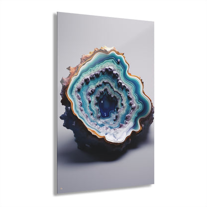 Deep Dive Geode, Abstract, Concept, Acrylic Wall Art