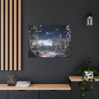 Celestial Snow Canvas Art