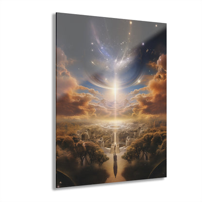 Spiritual Eden, Landscape Concept Style, Acrylic Wall Art