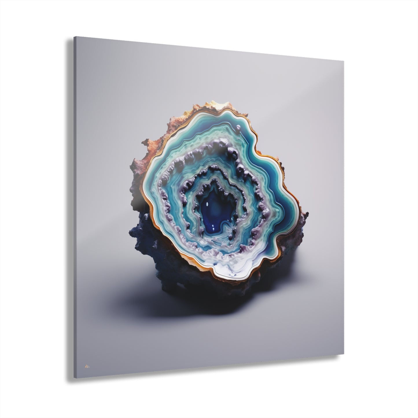 Deep Dive Geode, Abstract, Concept, Acrylic Wall Art