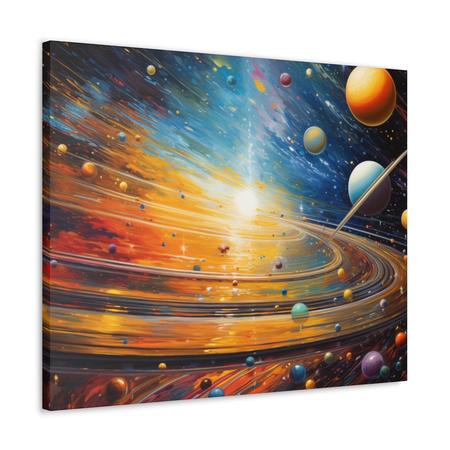 Arklo Art, Multiverse, galaxy, planets, sun, stars, Canvas Gallery Wraps