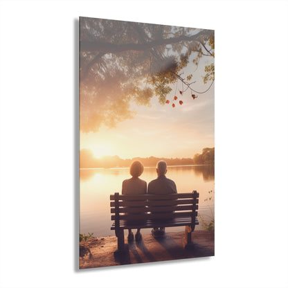 Lakeside Love, Landscape Concept Style, Acrylic Wall Art