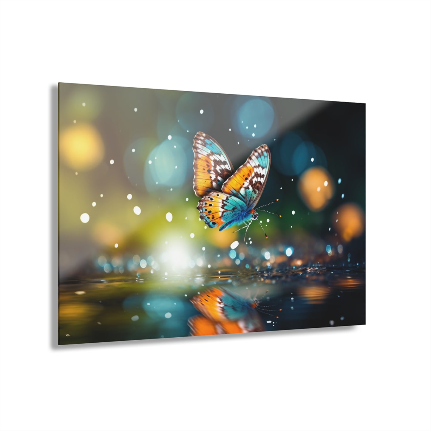 Reflection, Butterfly, Animal, Concept, Acrylic Wall Art