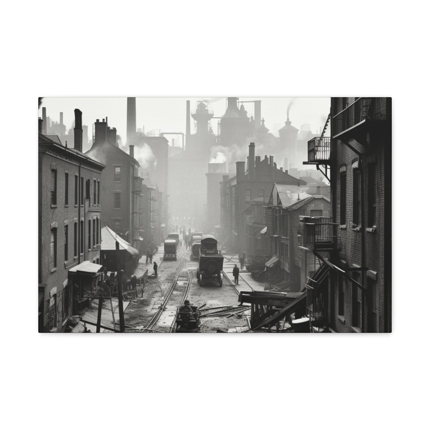 Industrial City Canvas Art