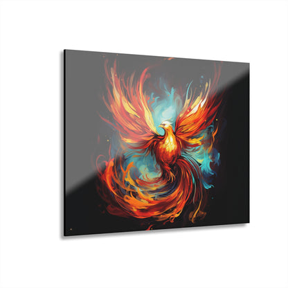 Phoenix Rising, Abstract, Animal Concept Style, Acrylic Wall Art